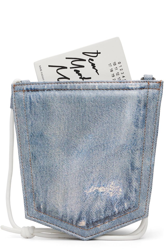MM6 Maison Margiela — Blue Denim Pocket Pouch