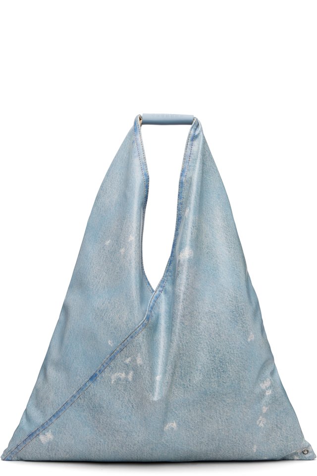 MM6 Maison Margiela — Blue Classic Triangle Tote