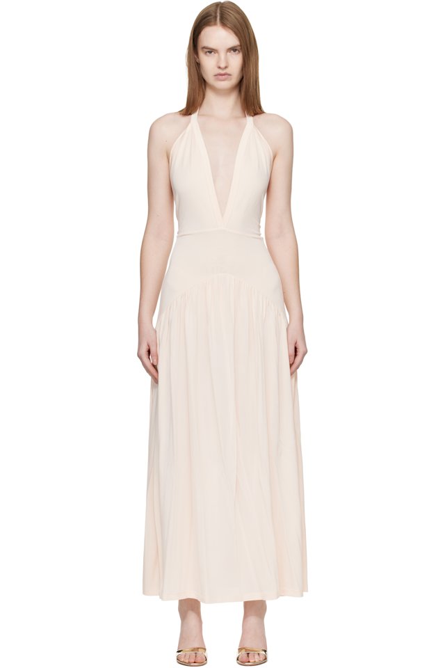 Aya Muse — Off White Ola Midi Dress