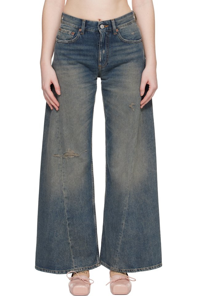 MM6 Maison Margiela — Blue Distressed Jeans