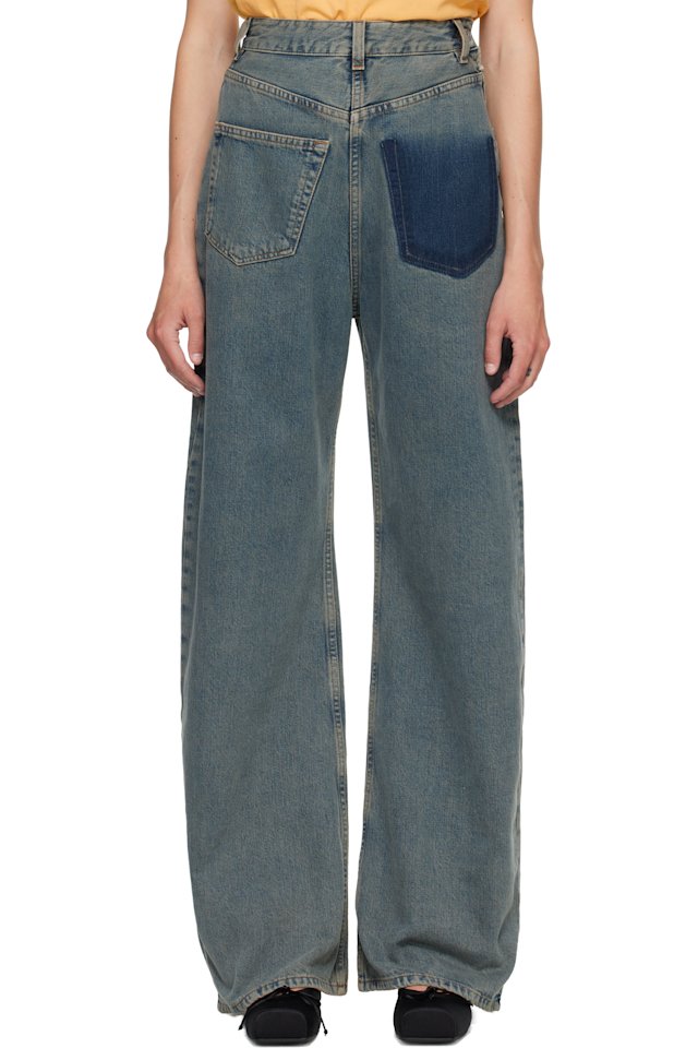 MM6 Maison Margiela — Blue Back-To-Back Jeans