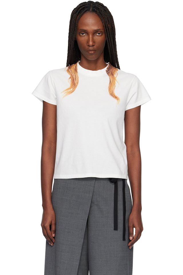 MM6 Maison Margiela — Off-White Cotton Jersey T-shirt