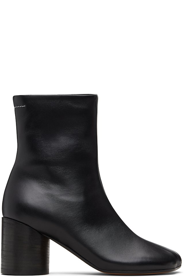 MM6 Maison Margiela — Black Anatomic Ankle Boots
