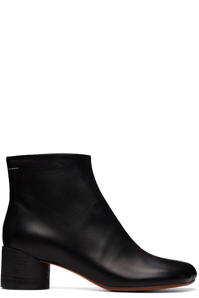 MM6 Maison Margiela — Black Anatomic Ankle Boots