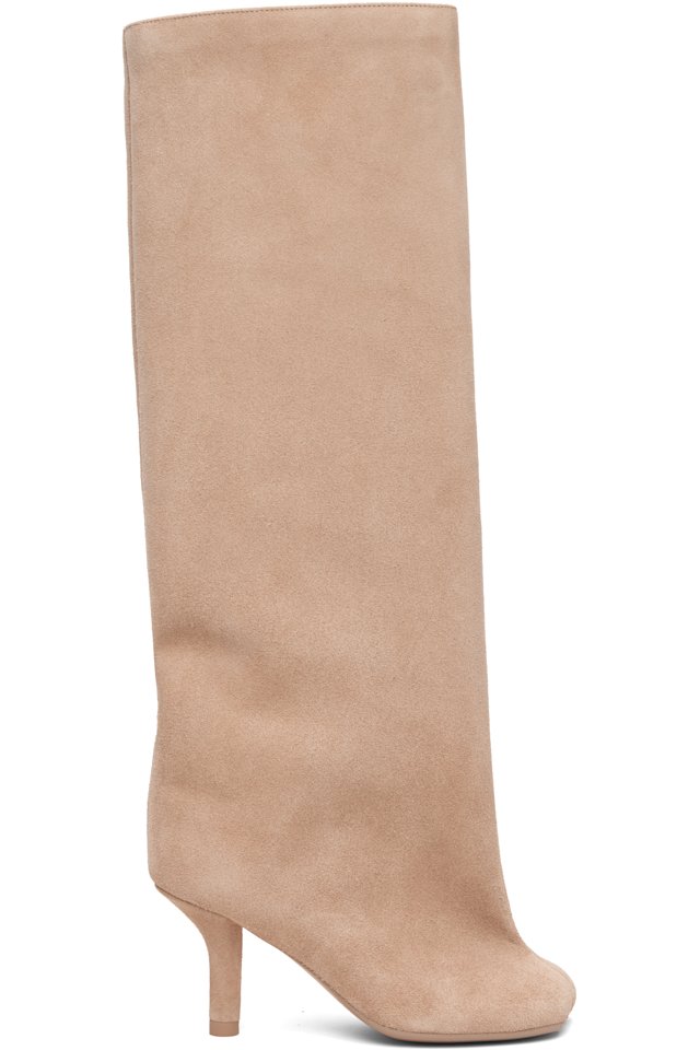 MM6 Maison Margiela — Beige Anatomic Tall Boots