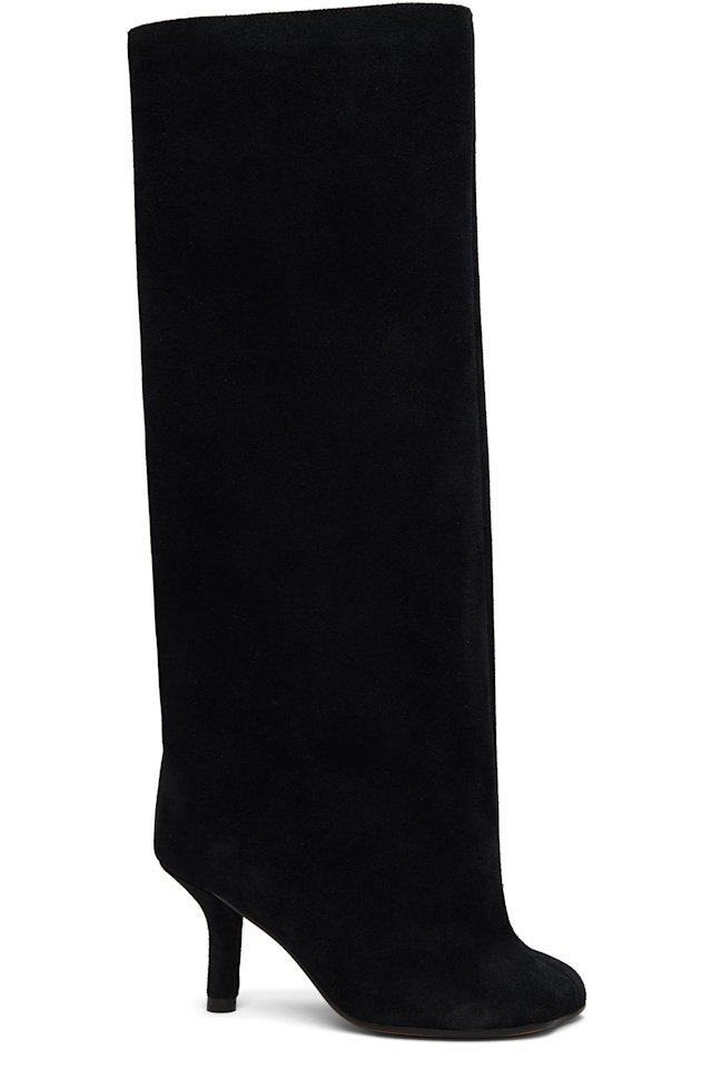 MM6 Maison Margiela — Black Suede Tall Boots
