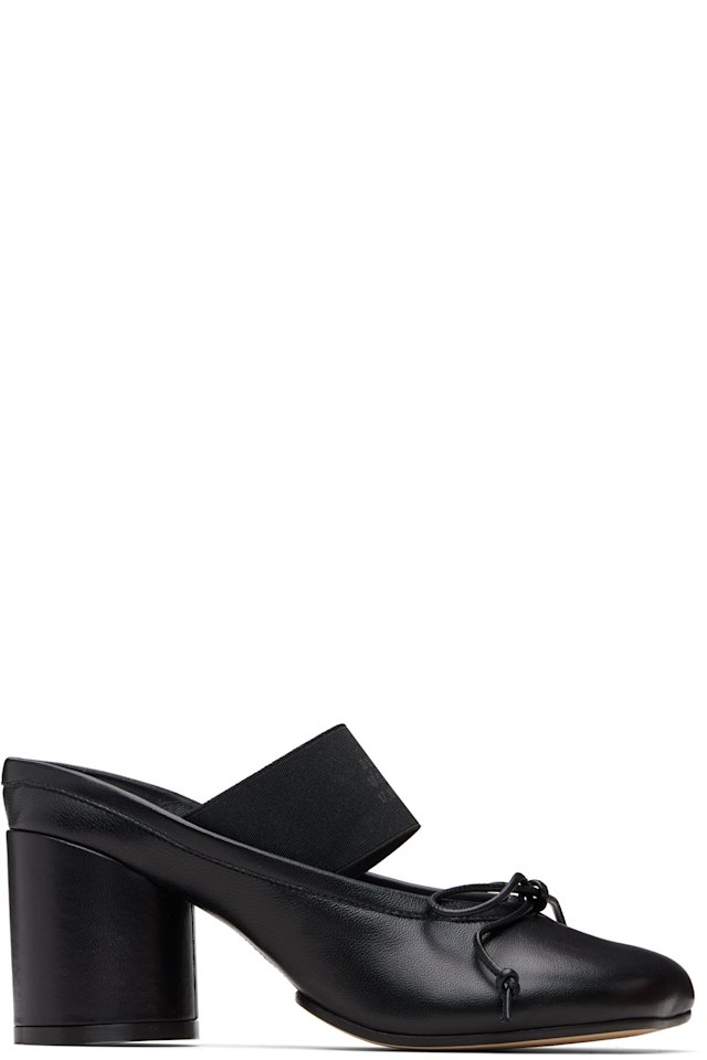 MM6 Maison Margiela — Black Anatomic Numeric Sandal Heels