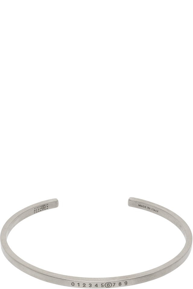 MM6 Maison Margiela — Numeric Minimal Signature Cuff Bracelet