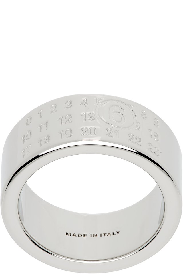 MM6 Maison Margiela — Numeric Minimal Signature Ring