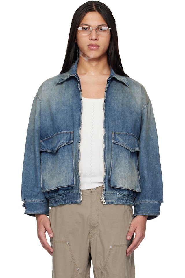 MM6 Maison Margiela — Blue Denim Sports Jacket