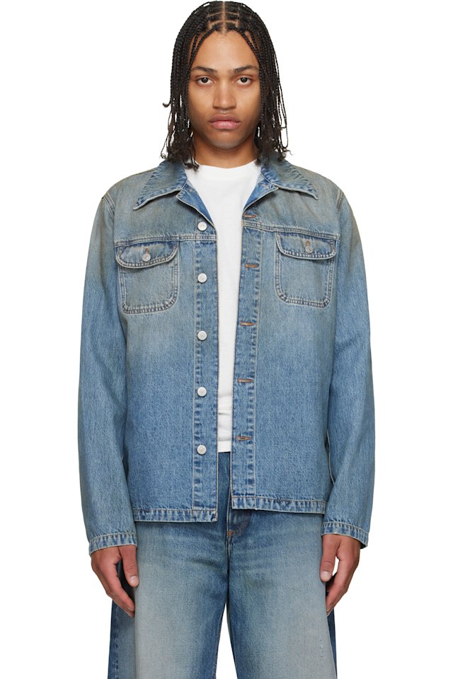 MM6 Maison Margiela — Blue Denim Trucker Jacket