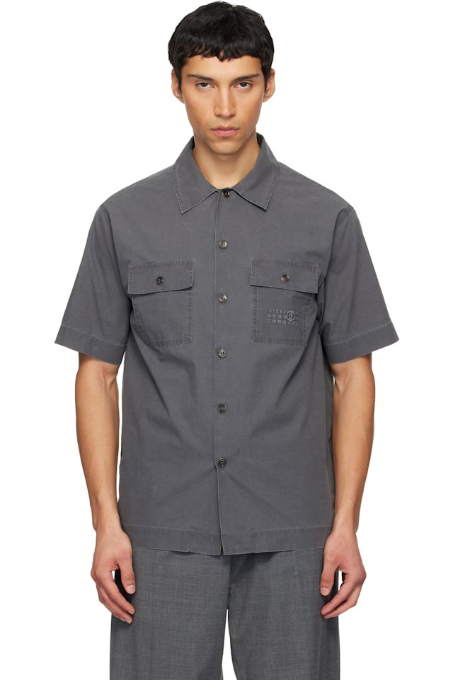 MM6 Maison Margiela — Gray Cotton Shirt