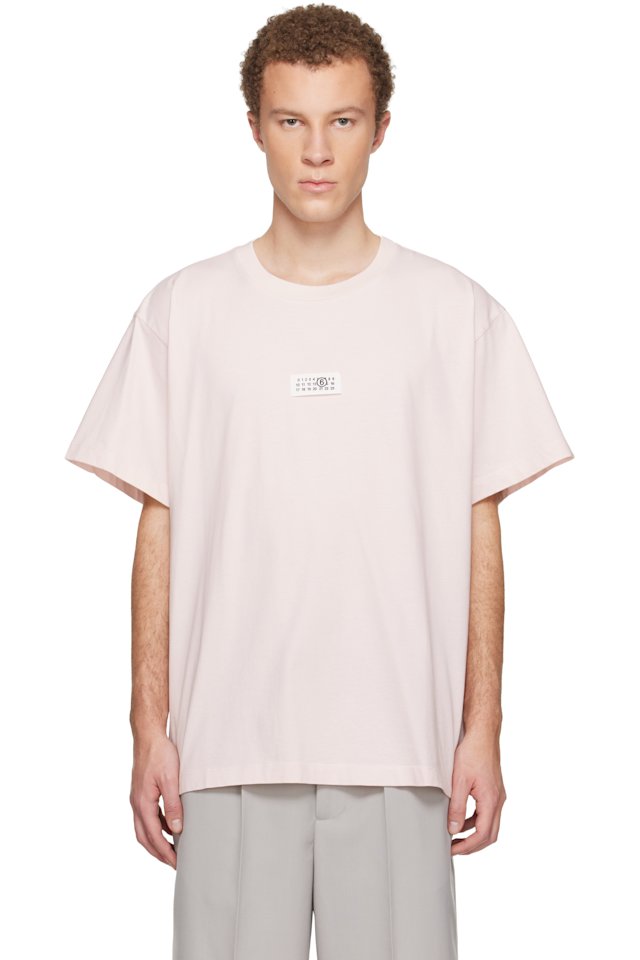 MM6 Maison Margiela — Pink Numeric Cotton T-shirt