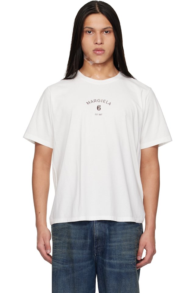 MM6 Maison Margiela — White Logo T-shirt