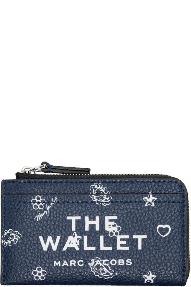Marc Jacobs — Navy 'The Bandana Top Zip Multi' Wallet