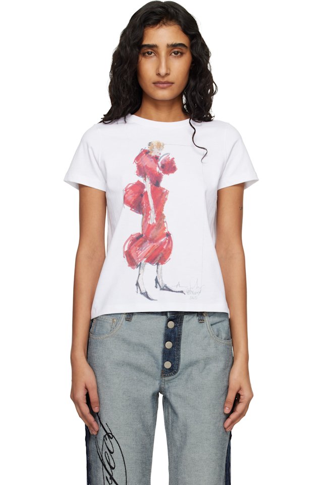 Marc Jacobs — White 'Look 33' Baby T-shirt