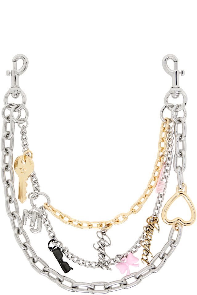 Marc Jacobs — Silver & Gold 'The Perfect Imperfect Charm Chain' Shoulder Strap