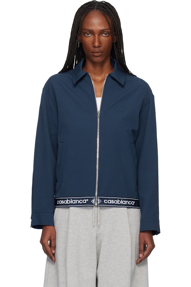 Casablanca — Navy Wool Suit Jacket