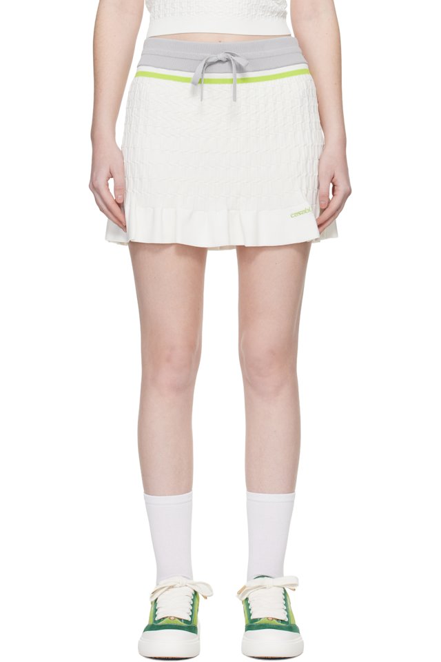 Casablanca — White Tennis Miniskirt