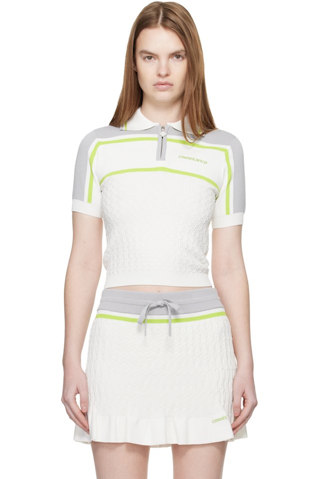 Casablanca — White Tennis Polo