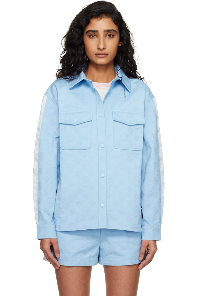 Casablanca — Blue Monogram Oversized Shirt
