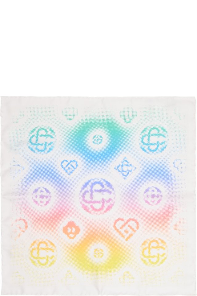 Casablanca — Multicolor Medium Silk Scarf