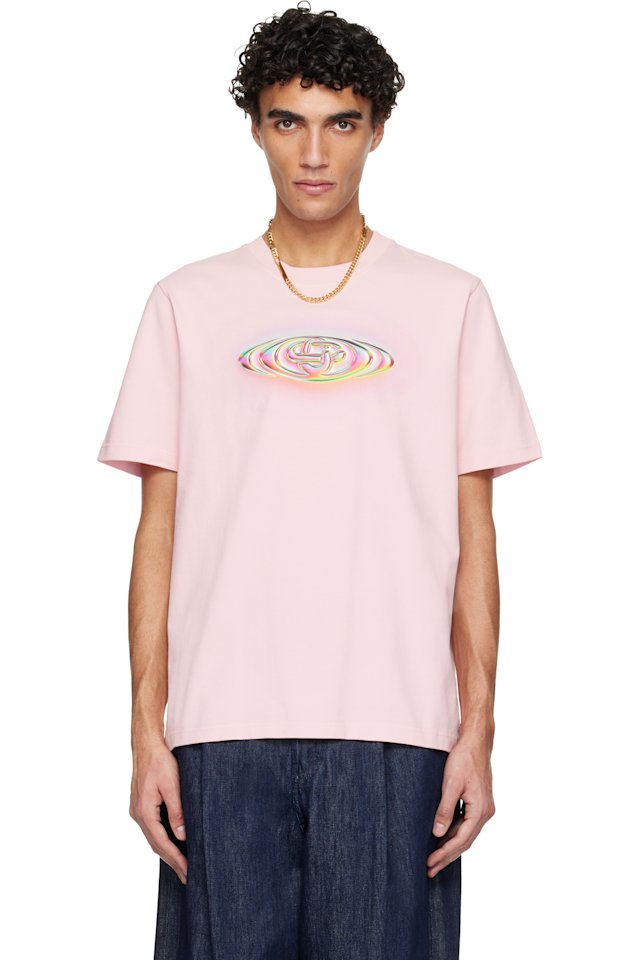 Casablanca — Pink Glass Logo Classic T-shirt