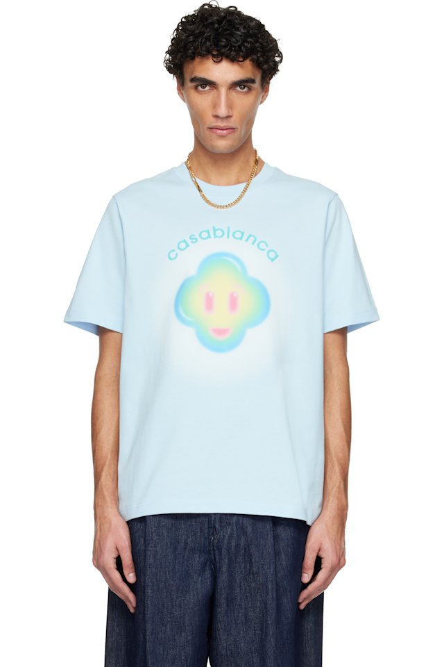 Casablanca — Blue Airbrush Smiley Classic T-shirt