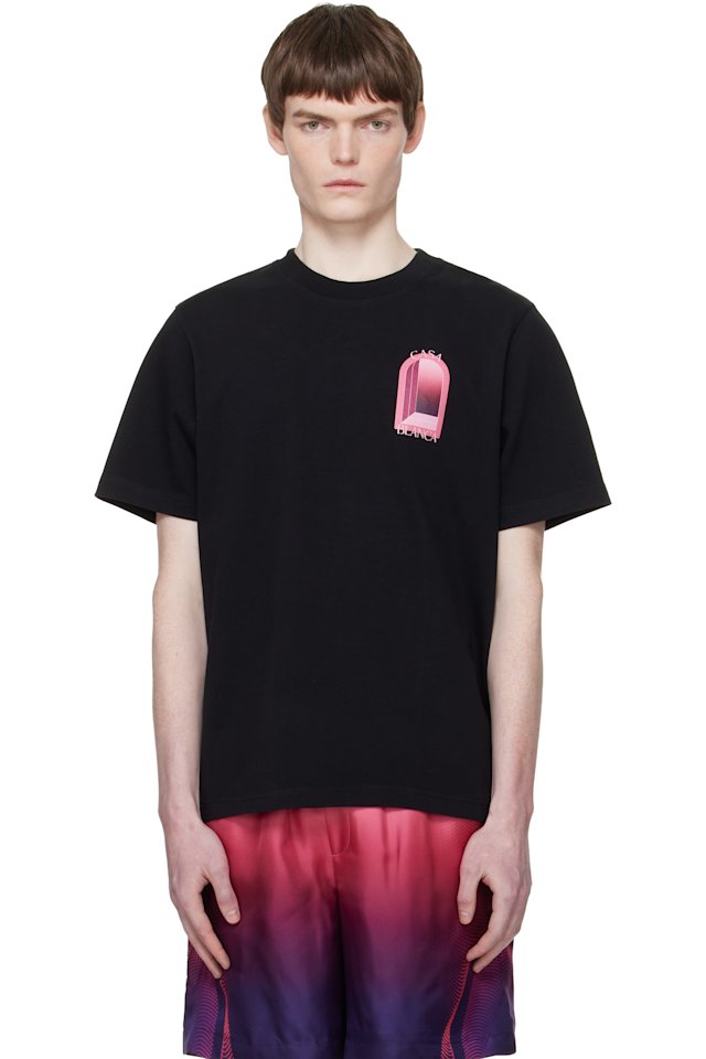 Casablanca — Black Arches Short Sleeve T‑Shirt