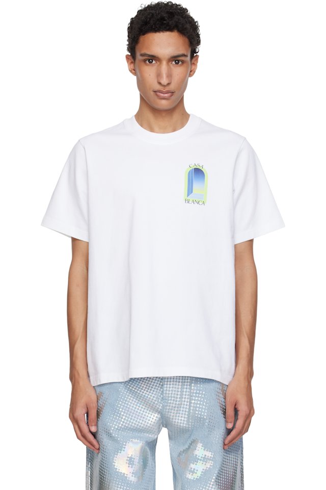 Casablanca — White Arches Short Sleeve T‑shirt