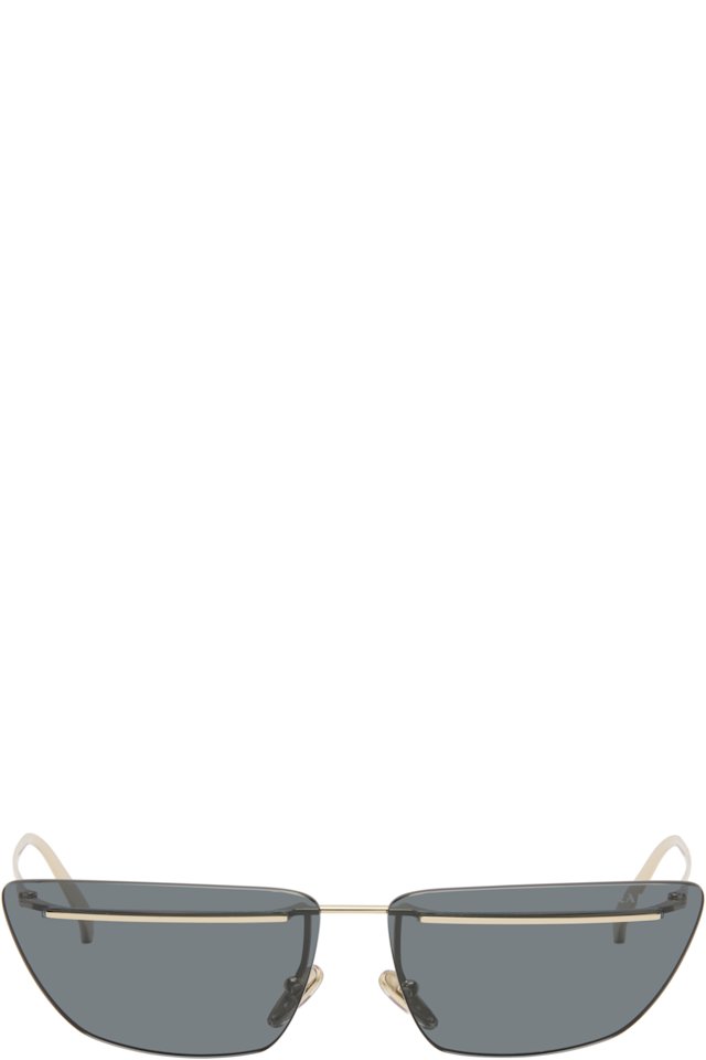 Prada Eyewear — Gold Cat-Eye Sunglasses