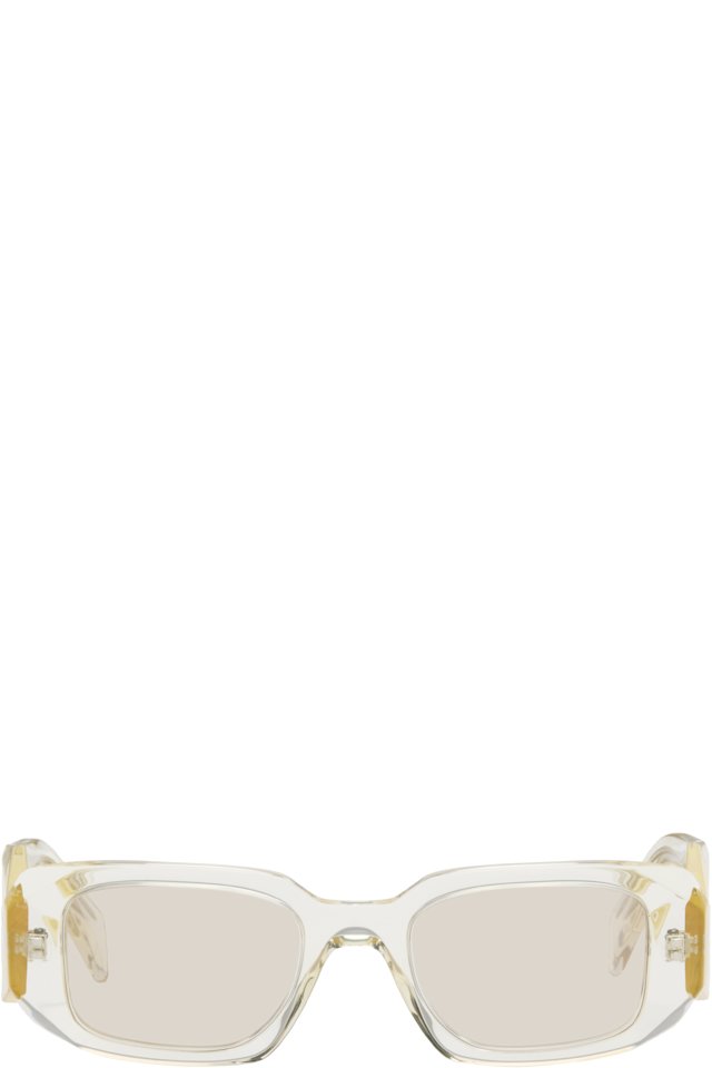 Prada Eyewear — Yellow 'Prada Symbole' Sunglasses
