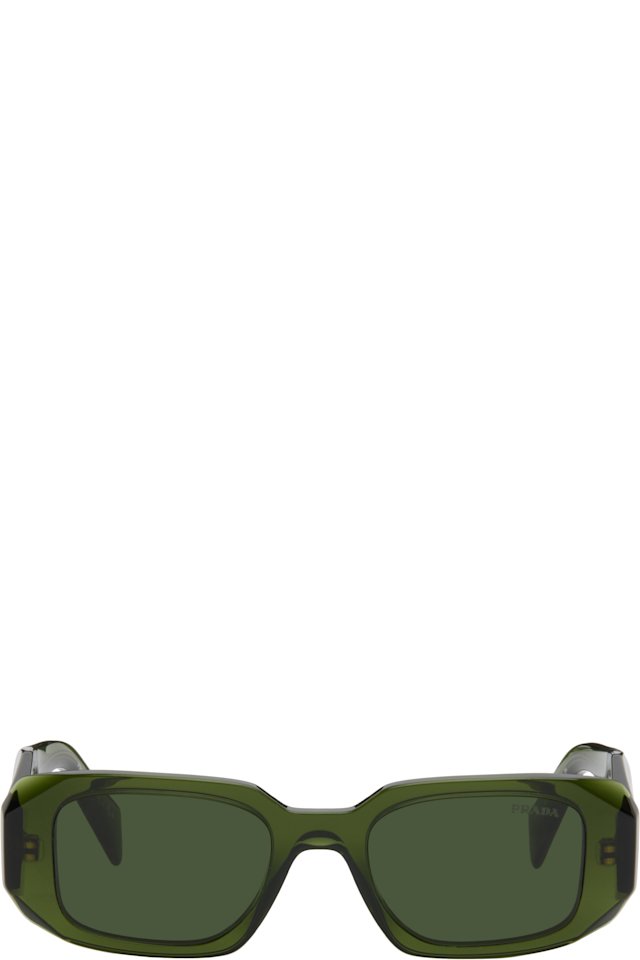 Prada Eyewear — Green 'Prada Symbole' Sunglasses