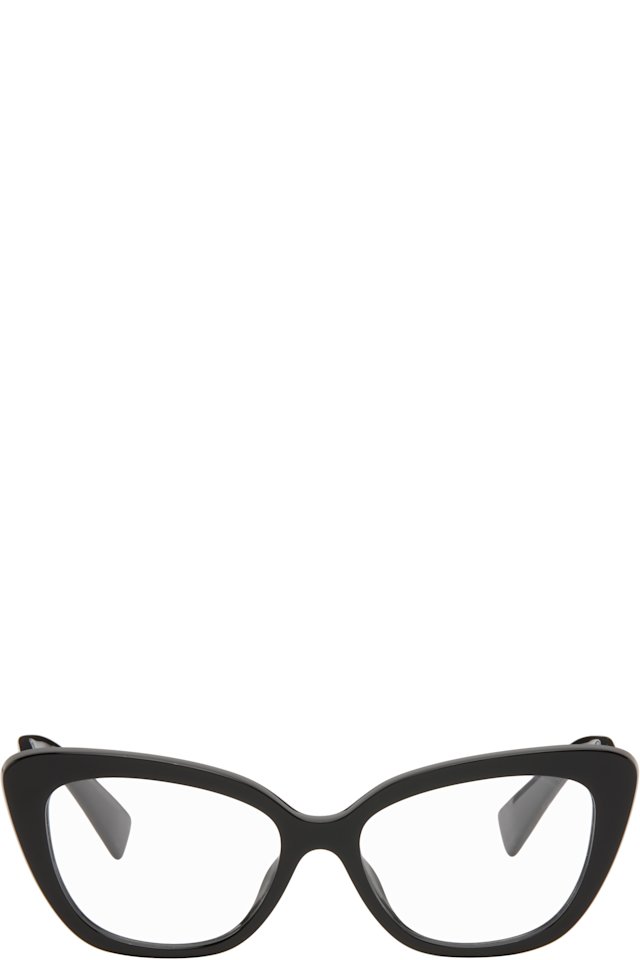 Miu Miu Eyewear — Black Irreverently Sophistcated Cateye Glasses