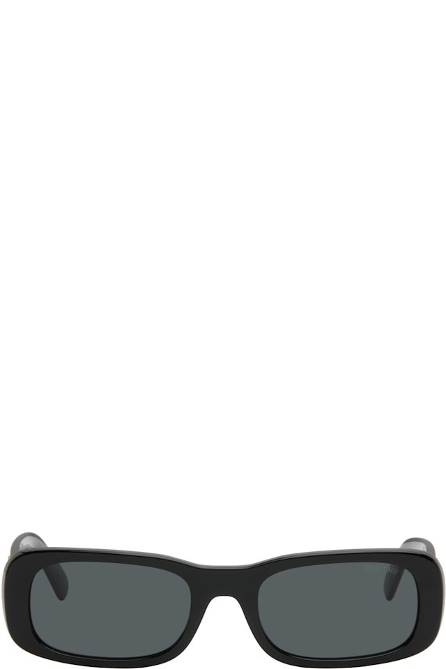 Miu Miu Eyewear — Black Square Acetate Sunglasses