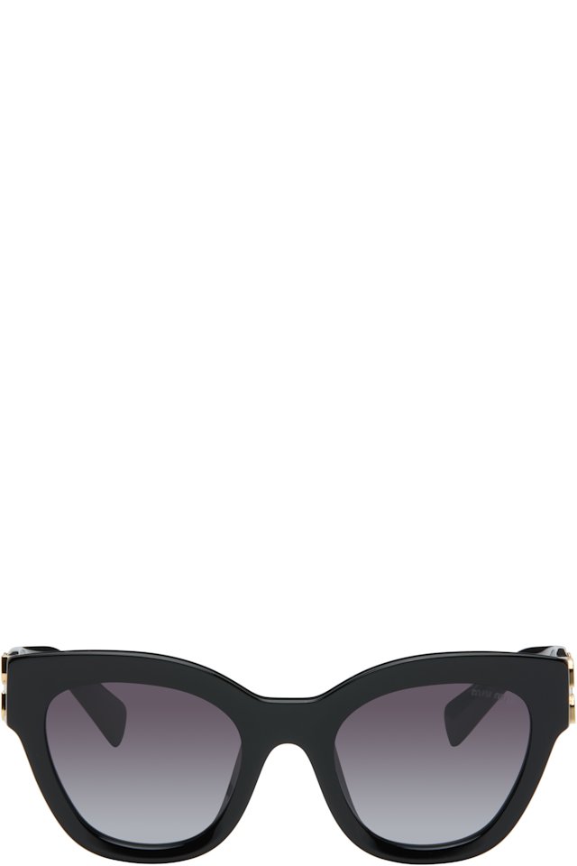 Miu Miu Eyewear — Black Cat-Eye Gradient Sunglasses