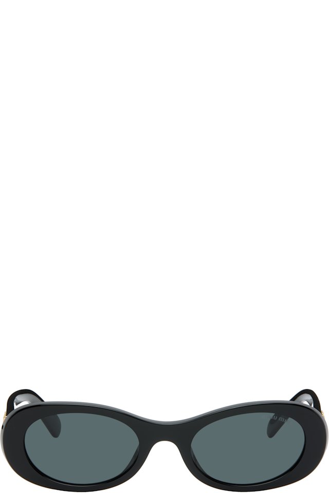 Miu Miu Eyewear — Black Miu Glimpse Sunglasses