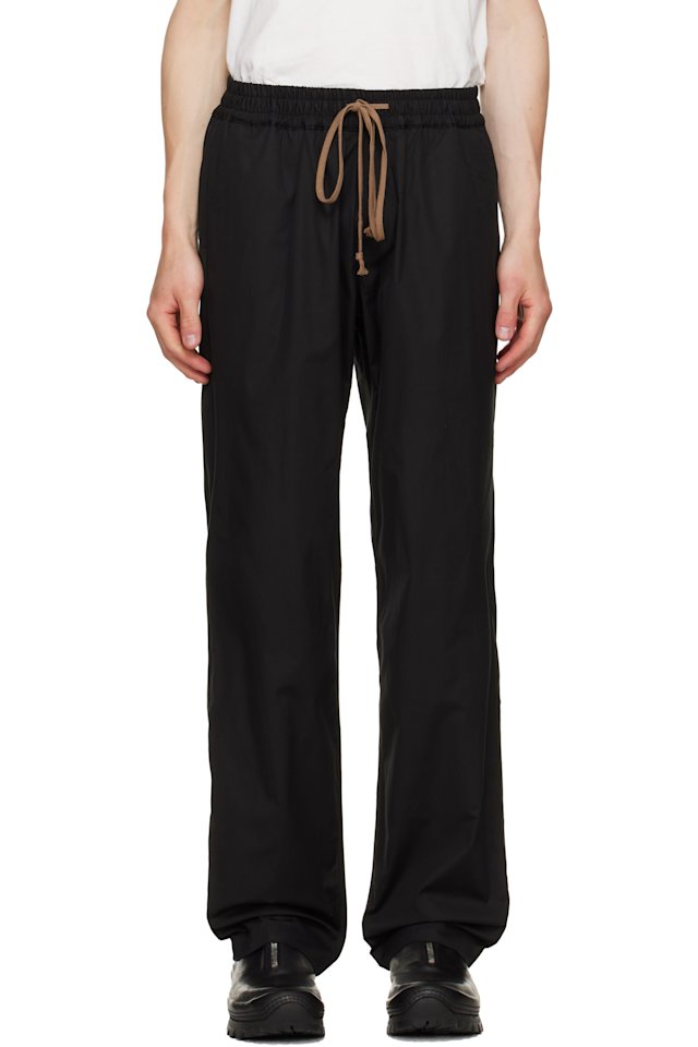 JKEEFER — Black Alec Drawcord Trousers