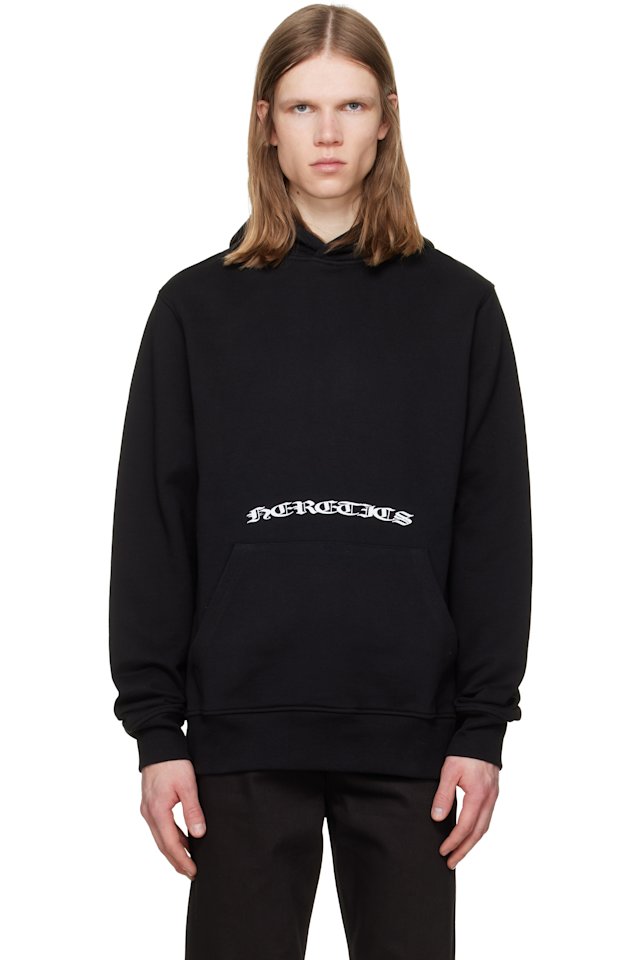 JKEEFER — Black 'Heretics Flag' Hoodie