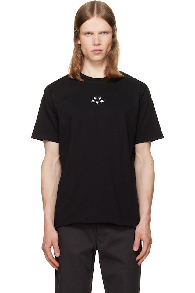 JKEEFER — Black Five Stars T-shirt
