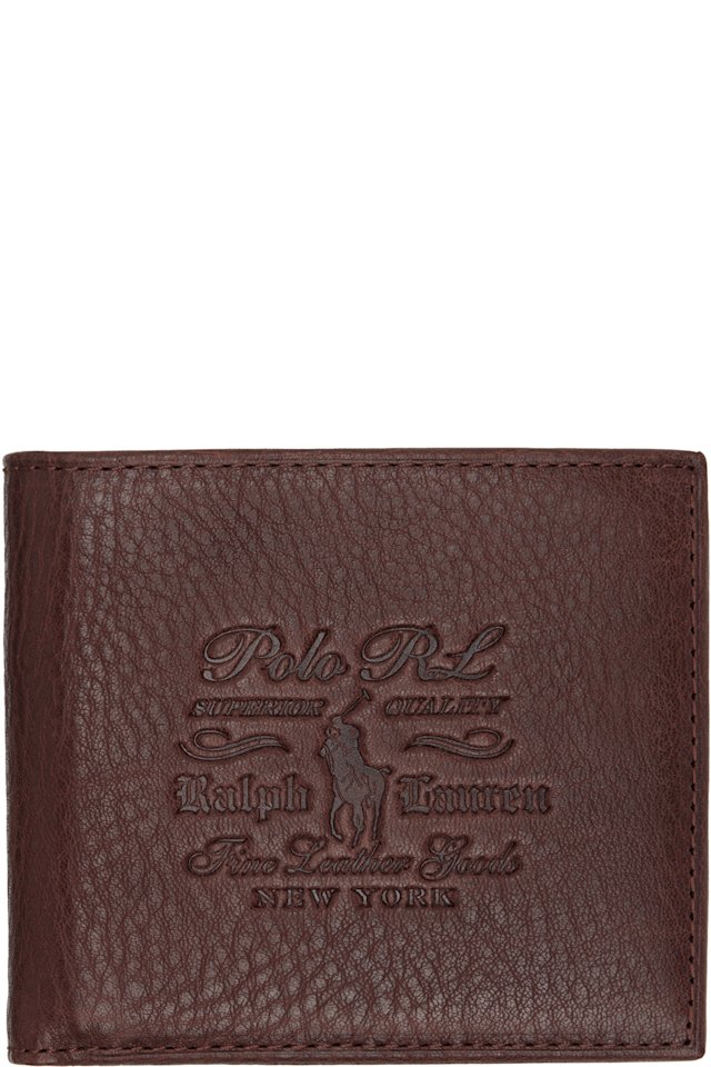 Polo Ralph Lauren — Brown Leather Billfold Wallet