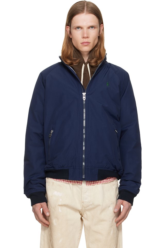 Polo Ralph Lauren — Navy Nylon Bomber Jacket