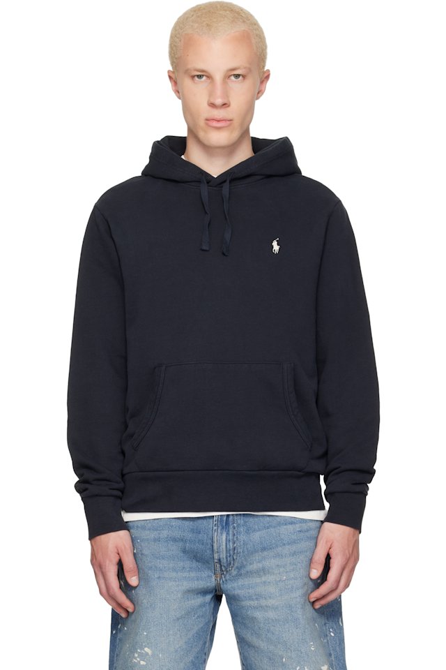 Polo Ralph Lauren — Black Embroidered Logo Hoodie