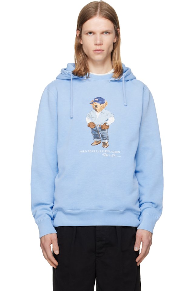 Polo Ralph Lauren — Blue Polo Bear Fleece Hoodie