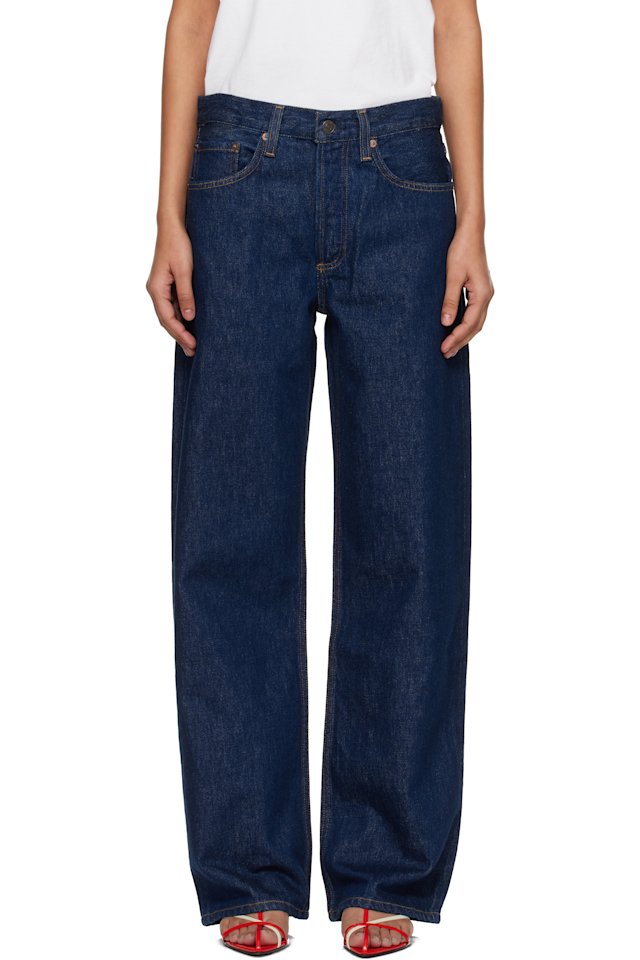 AGOLDE — Navy Arc Jeans
