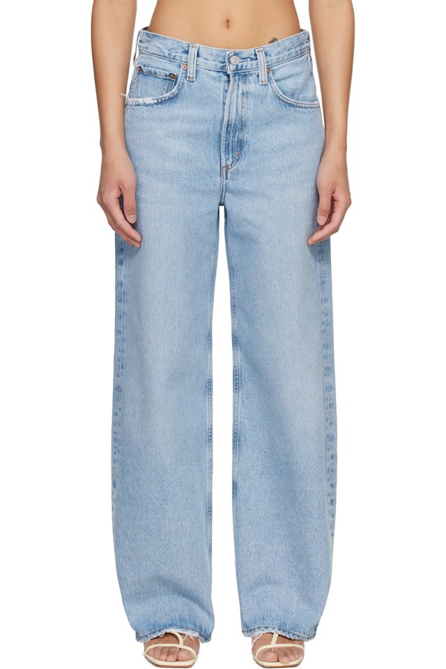 AGOLDE — Blue Low Curve Jeans