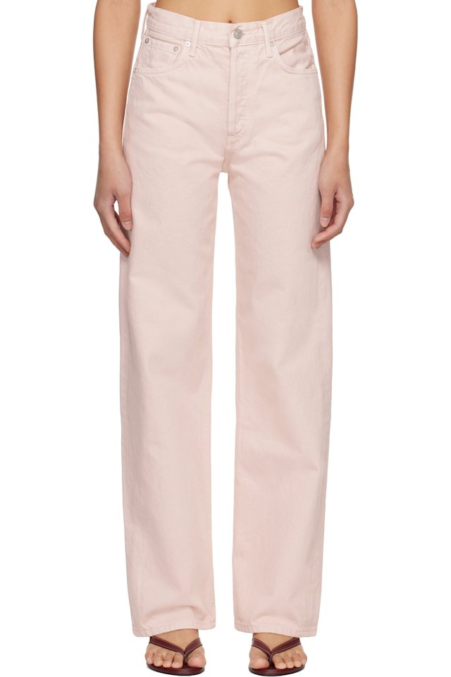 AGOLDE — Pink Ren Jeans