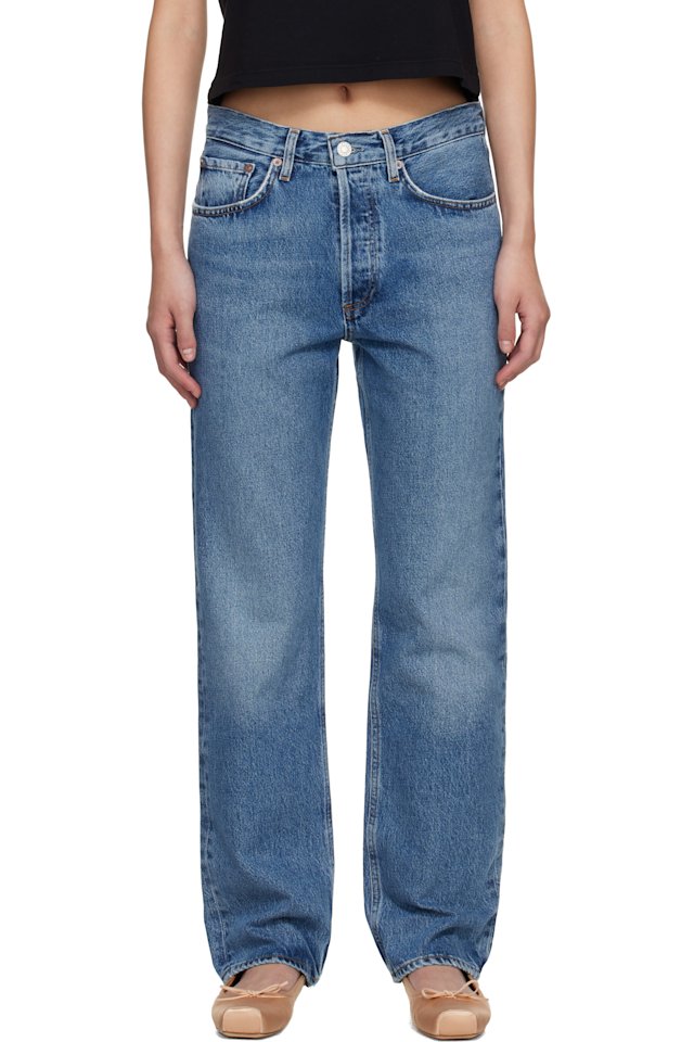 AGOLDE — Blue Lana Jeans