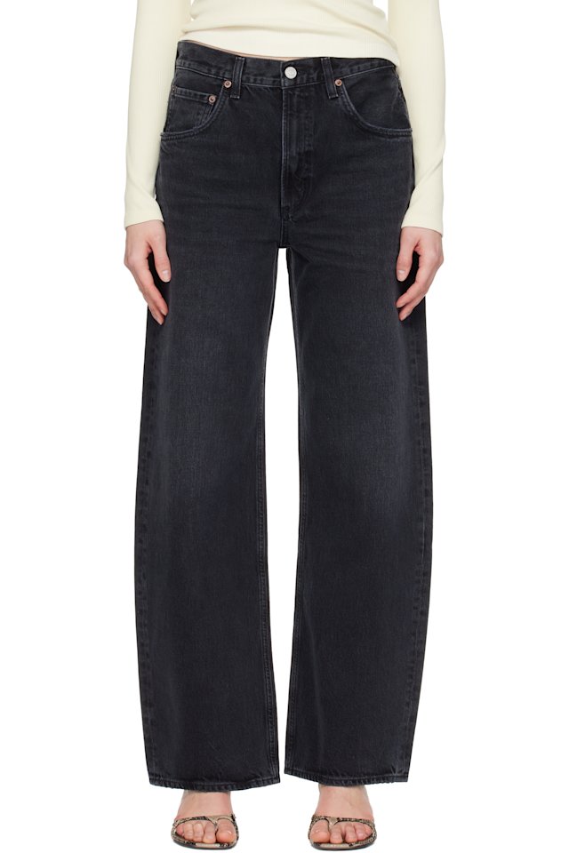 AGOLDE — Black Low Curve Jeans