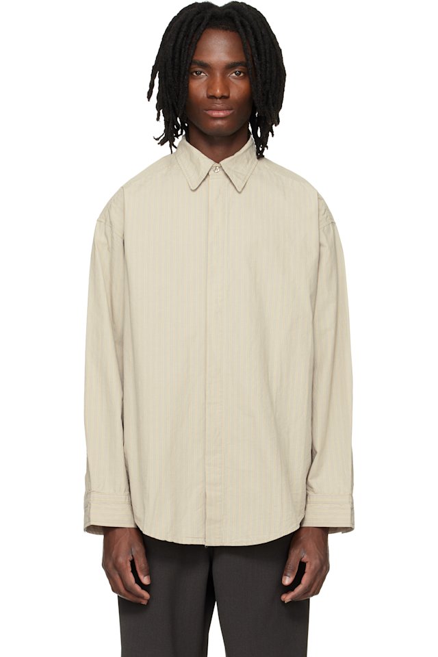 AGOLDE — Beige Roy Shirt